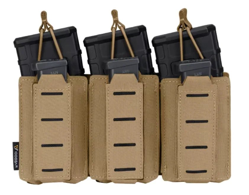 5.56 + 9mm Triple Mag Carrier - Military Overstock