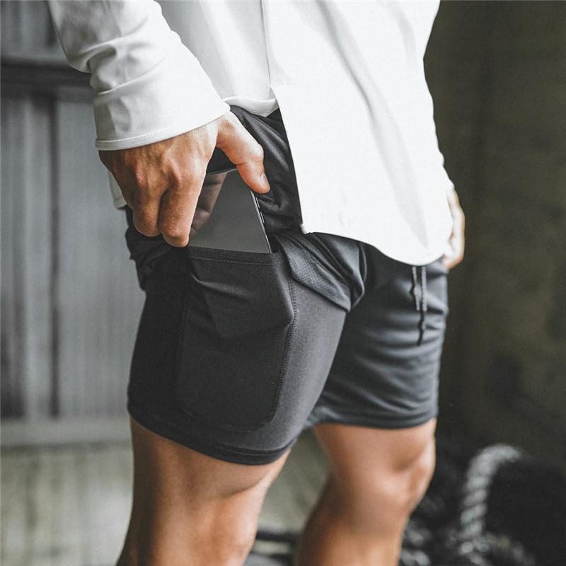 2 In 1 Training Shorts - Military Overstock