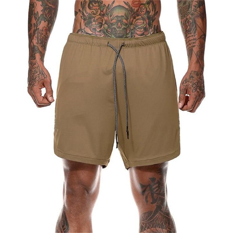 2 In 1 Training Shorts - Military Overstock