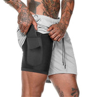 Thumbnail for 2 In 1 Training Shorts - Military Overstock