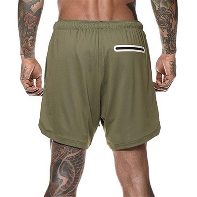 2 In 1 Training Shorts - Military Overstock