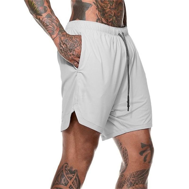 2 In 1 Training Shorts - Military Overstock