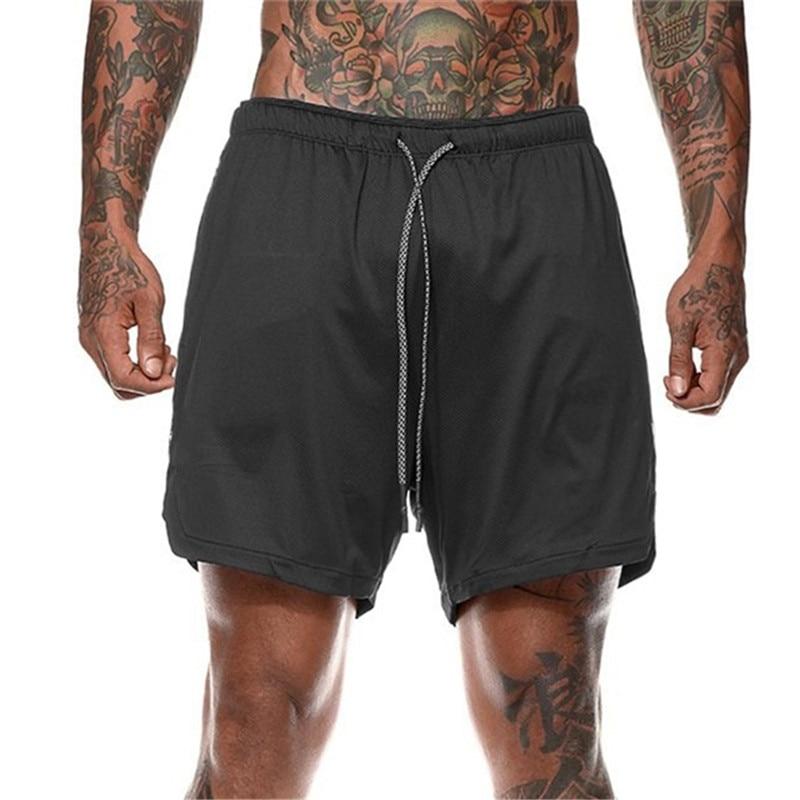 2 In 1 Training Shorts - Military Overstock