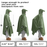 Thumbnail for 3 In 1 Military Poncho - Military Overstock