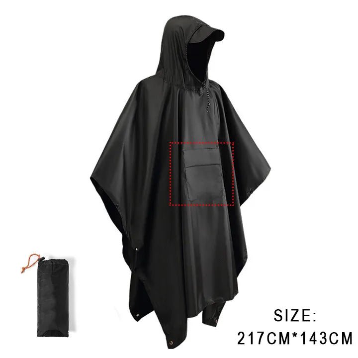 3 In 1 Military Poncho - Military Overstock