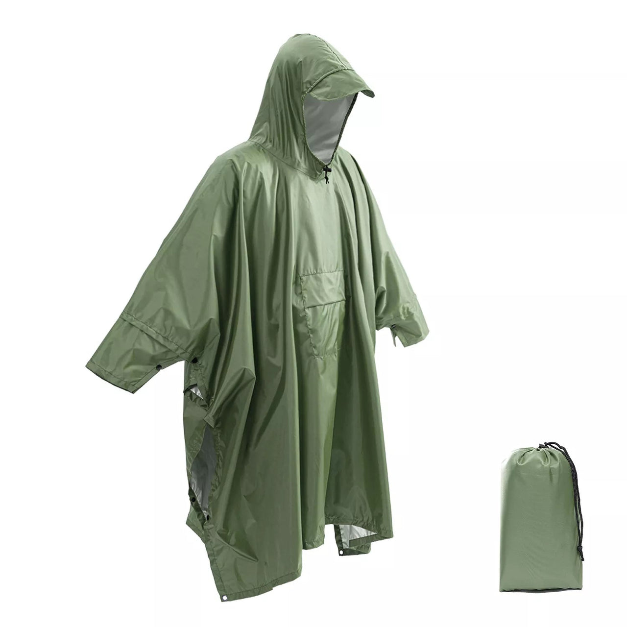 3 In 1 Military Poncho - Military Overstock