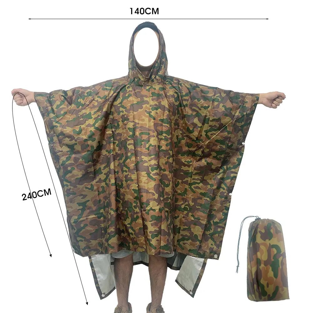 3 In 1 Military Poncho - Military Overstock