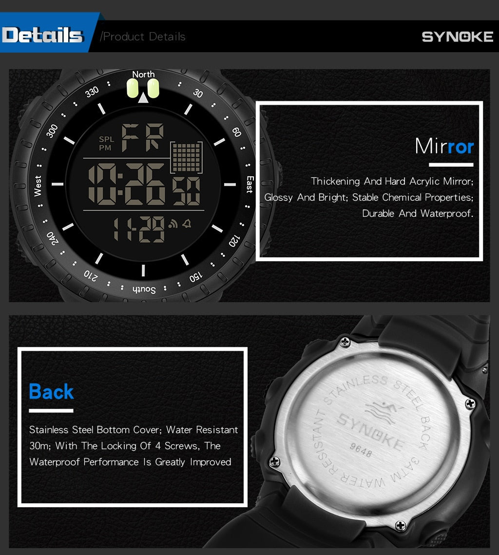 50M Waterproof Smart Watch - Military Overstock