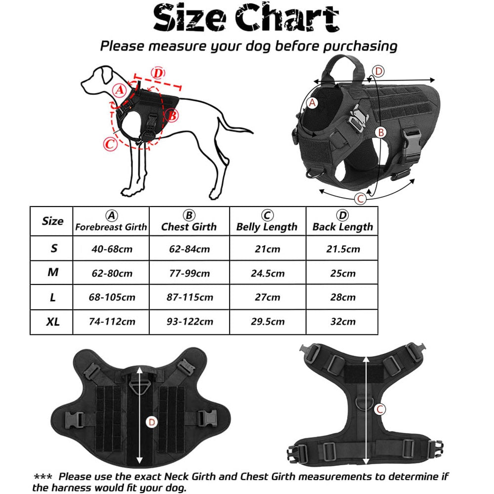 AlphaGuard K9 Harness - Military Overstock