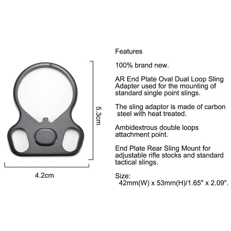 Ambidextrous Sling Mount End Plate AR15 M4 - Military Overstock