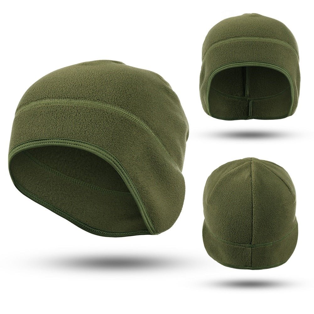 Fleece Beanie With Ear Warmer - Military Overstock