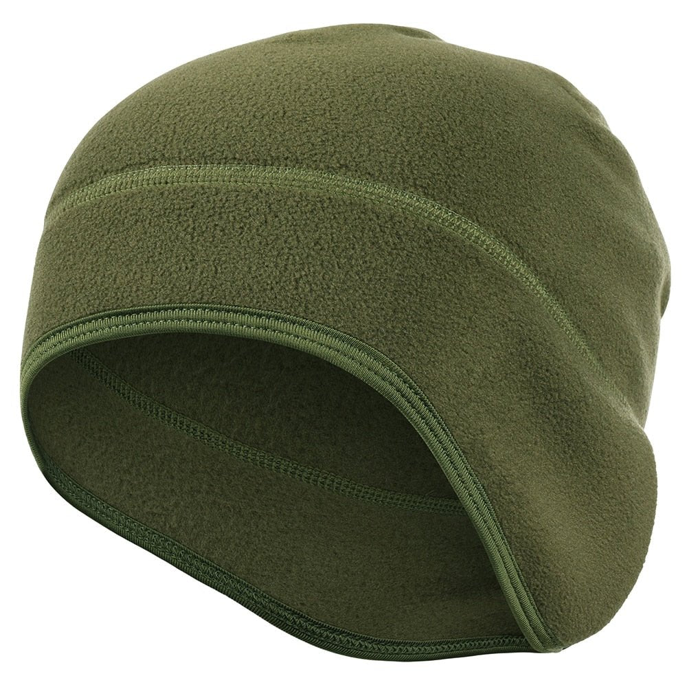 Fleece Beanie With Ear Warmer - Military Overstock