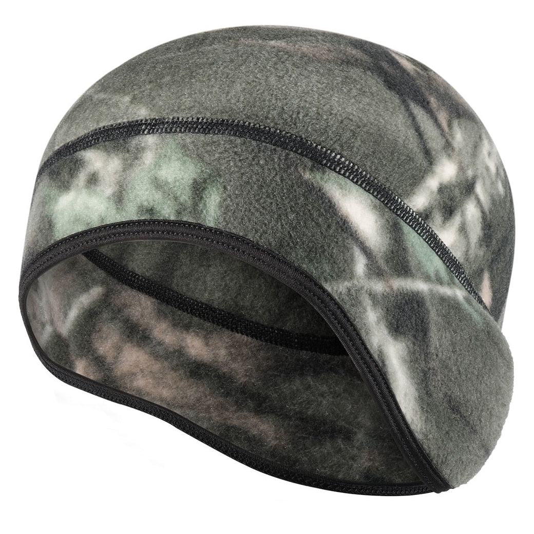 Fleece Beanie With Ear Warmer - Military Overstock