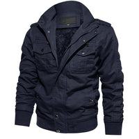 Thumbnail for Fleece Lined Bomber Flight Jacket - Military Overstock