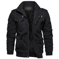 Thumbnail for Fleece Lined Bomber Flight Jacket - Military Overstock