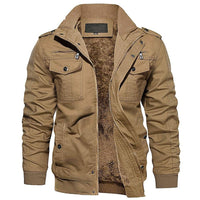 Thumbnail for Fleece Lined Bomber Flight Jacket - Military Overstock