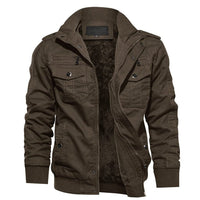 Thumbnail for Fleece Lined Bomber Flight Jacket - Military Overstock