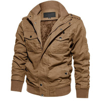 Thumbnail for Fleece Lined Bomber Flight Jacket - Military Overstock