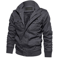 Thumbnail for Fleece Lined Bomber Flight Jacket - Military Overstock