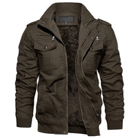 Thumbnail for Fleece Lined Bomber Flight Jacket - Military Overstock