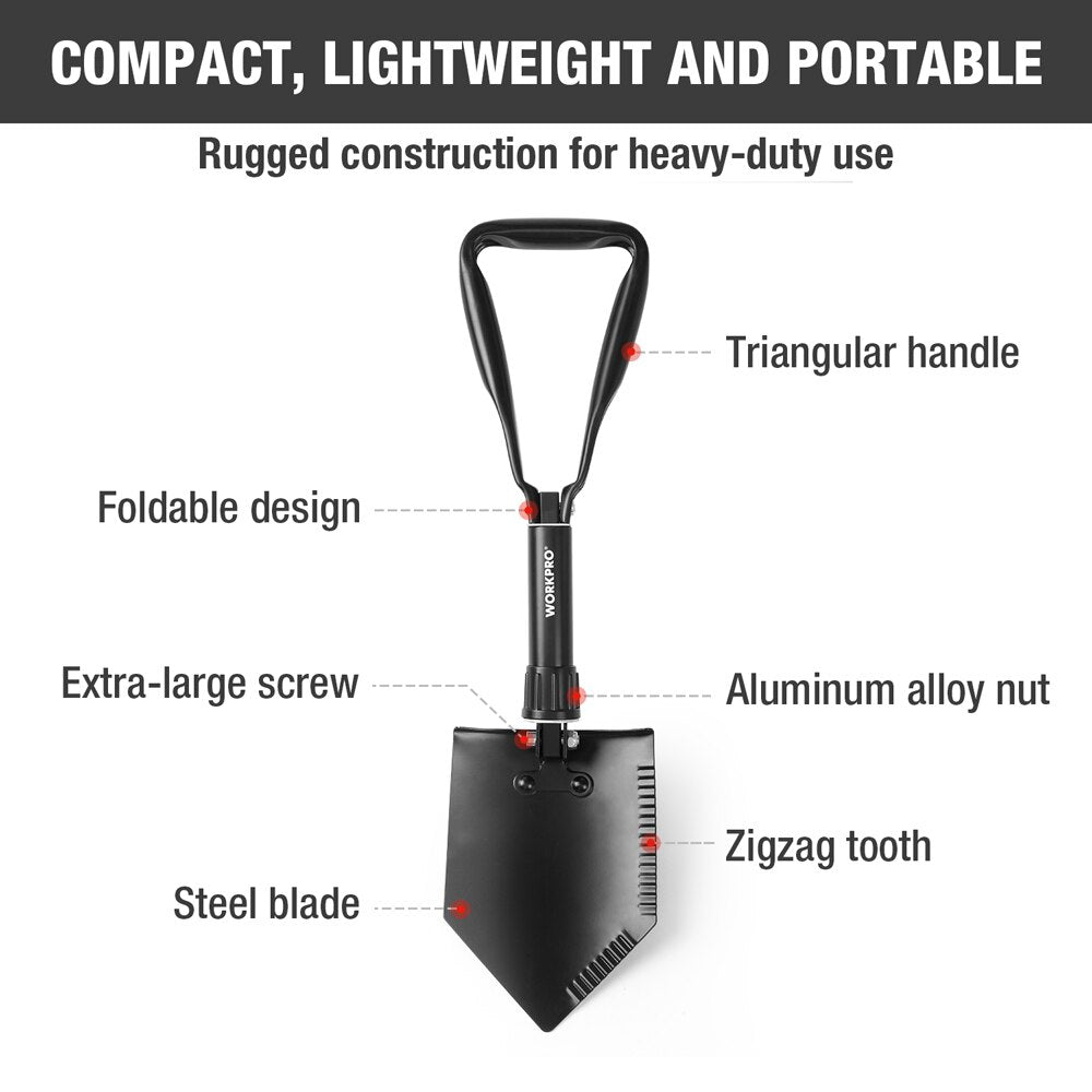 Foldable Survival Shovel - Military Overstock