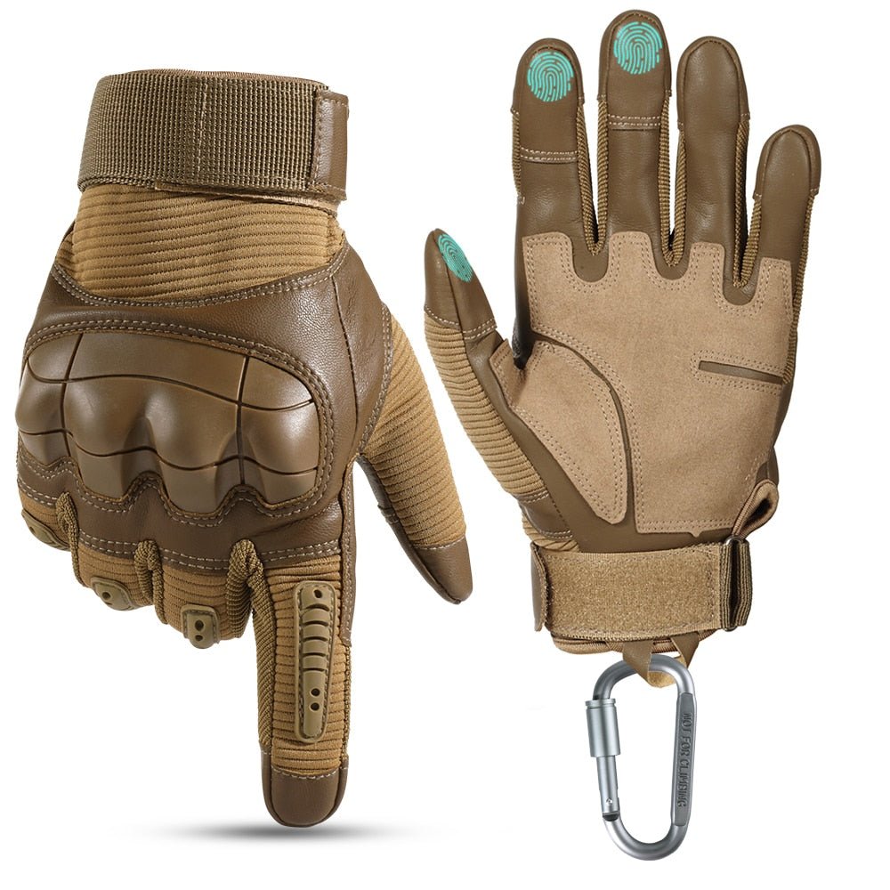 Full-finger Knuckle Reinforced Tactical Gloves - Military Overstock