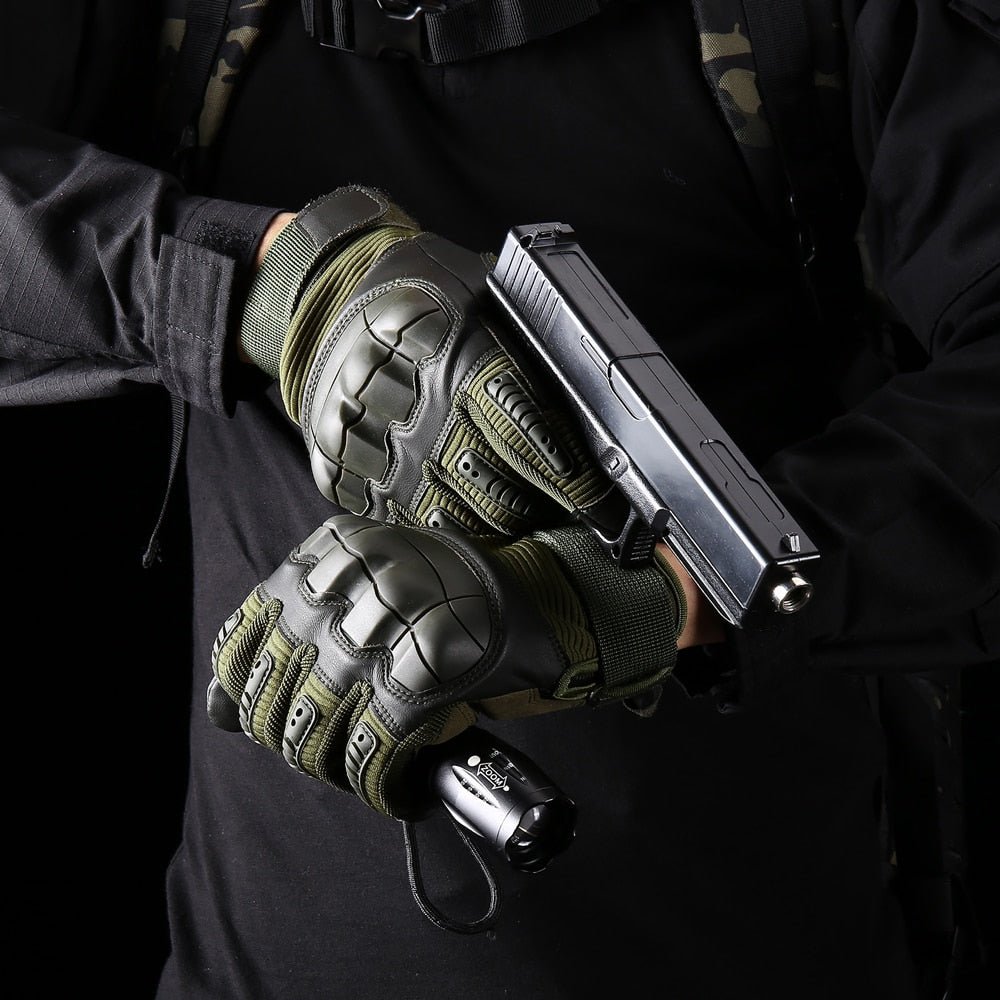 Full-finger Knuckle Reinforced Tactical Gloves - Military Overstock