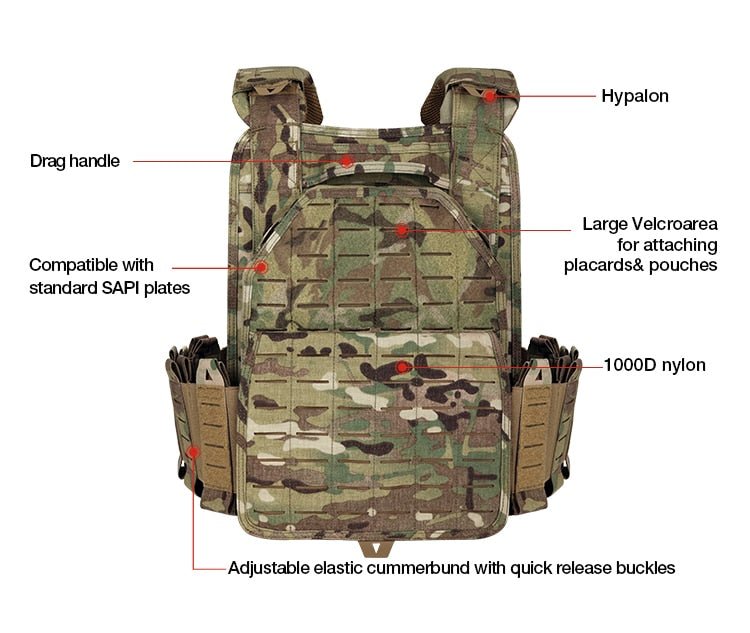 GEN4 Fully Modular Quick Release Plate Carrier - Military Overstock