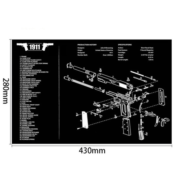 Gun Cleaning Mats - Military Overstock