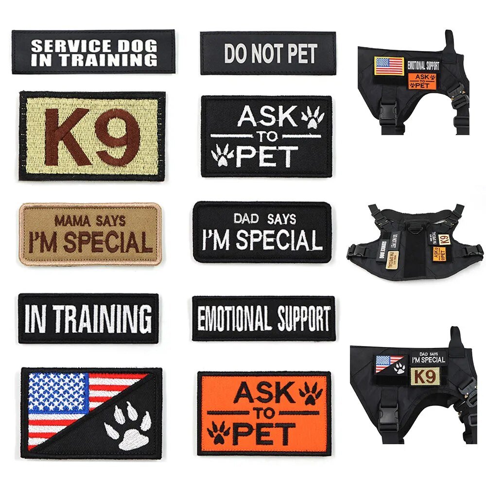 K9 Harness & Collar Patches - Military Overstock