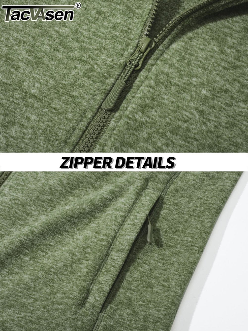 Lightweight Full Zip Fleece Jacket - Military Overstock