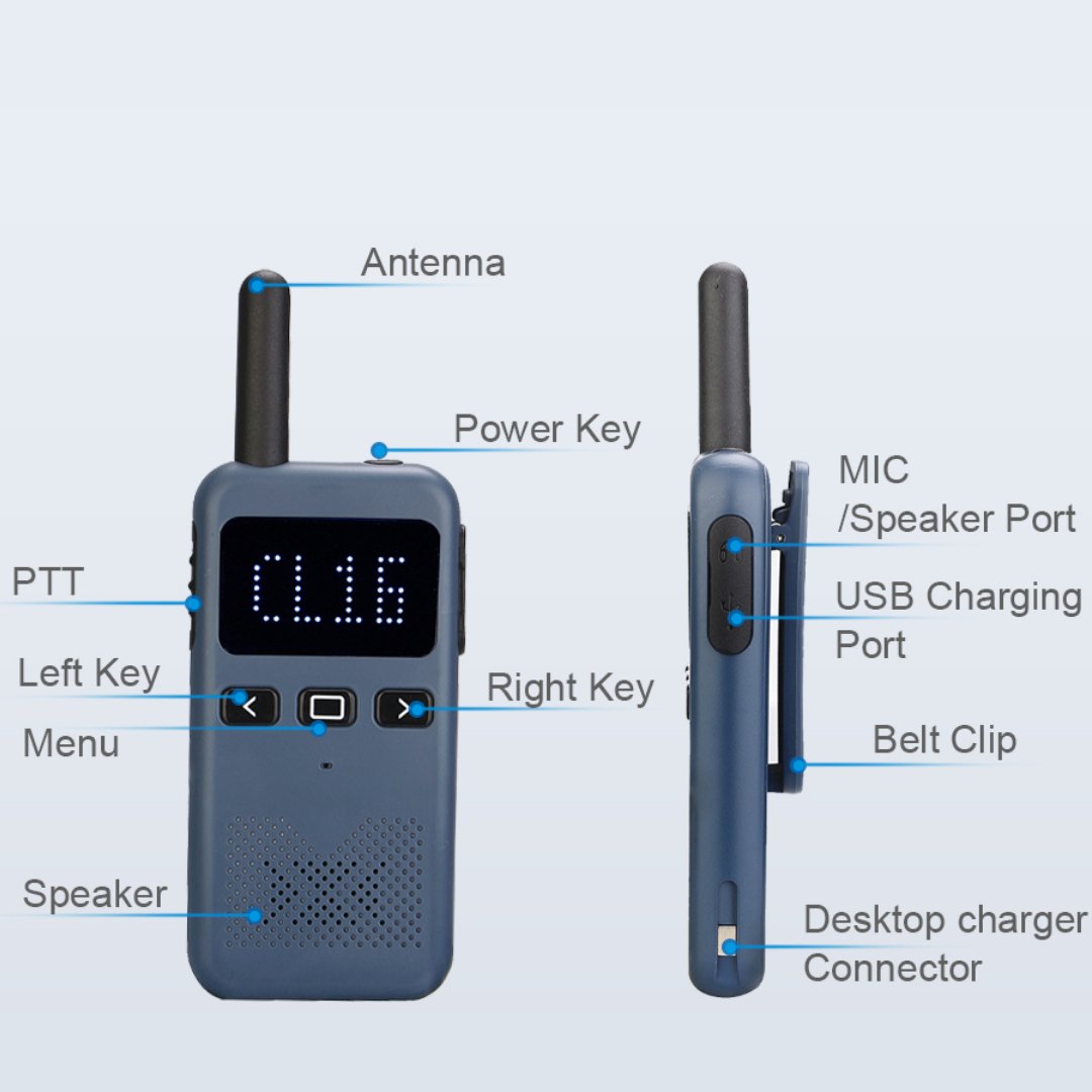 Long Range Walkie Talkies (2 Pack) - Military Overstock