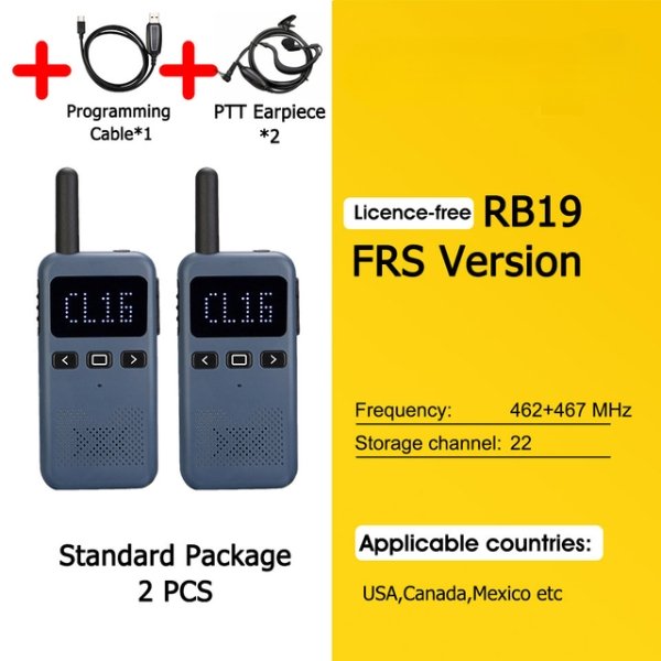 Long Range Walkie Talkies (2 Pack) - Military Overstock