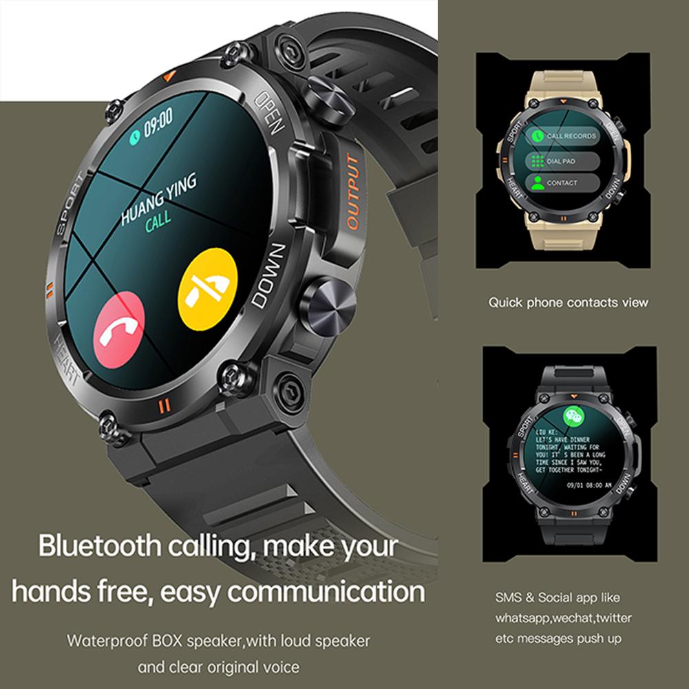 M100 Bluetooth Smartwatch - Military Overstock