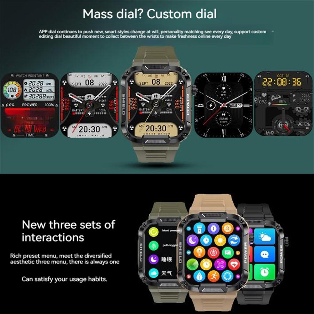 M110 Waterproof Smart Watch - Military Overstock