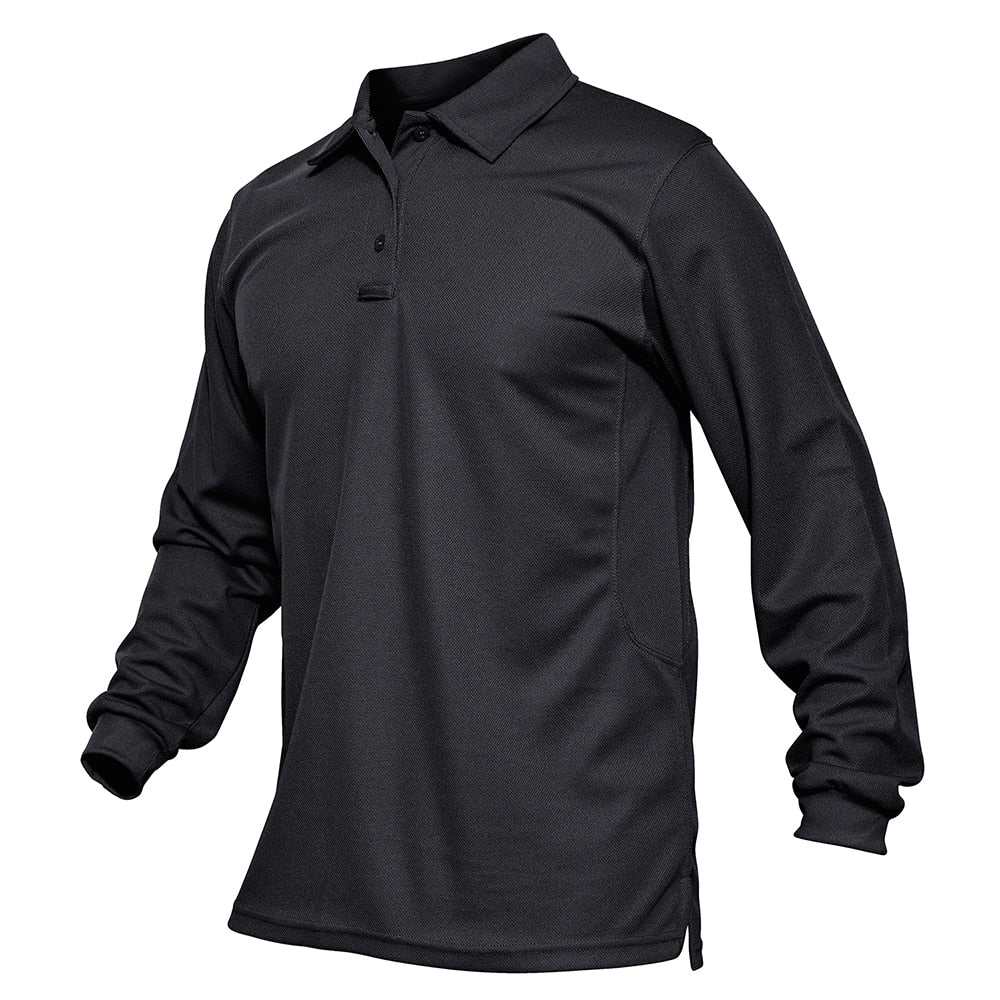 Quick Dry Tactical Long Sleeve Collared Shirt - Military Overstock