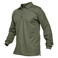 Thumbnail for Quick Dry Tactical Long Sleeve Collared Shirt - Military Overstock