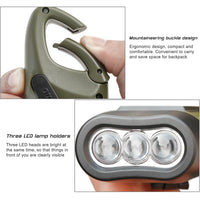 Thumbnail for Solar + Hand Crank Flashlight - Military Overstock