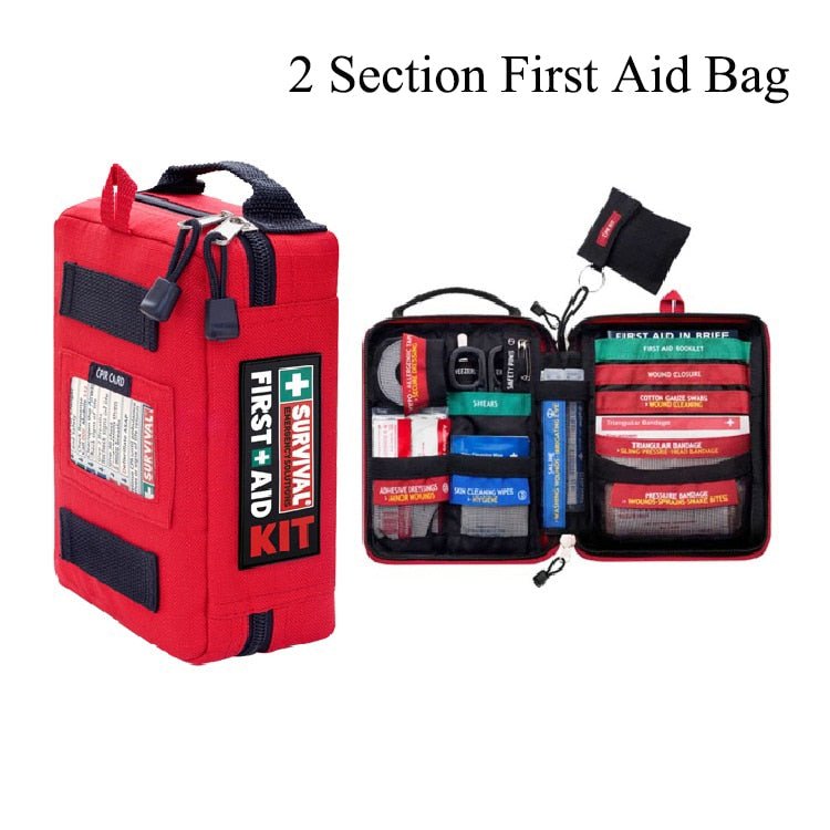 The Survivor First Aid Medical Kit + Waterproof Bag - Military Overstock