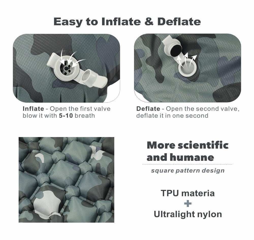 Ultra Light Inflatable Mattress - Military Overstock